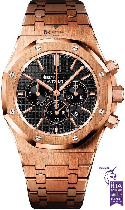 royal oak rose gold chronograph.